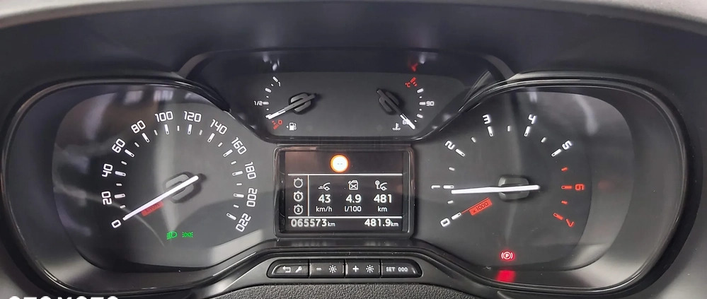 Toyota Proace City Verso cena 72900 przebieg: 65573, rok produkcji 2020 z Oborniki małe 497